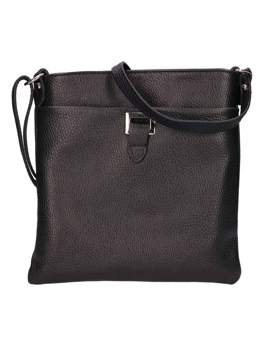 Dámská kožená crossbody kabelka Italia Gotta – černá